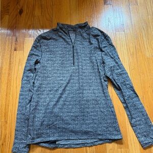 Gray Quarter-Zip Pullover